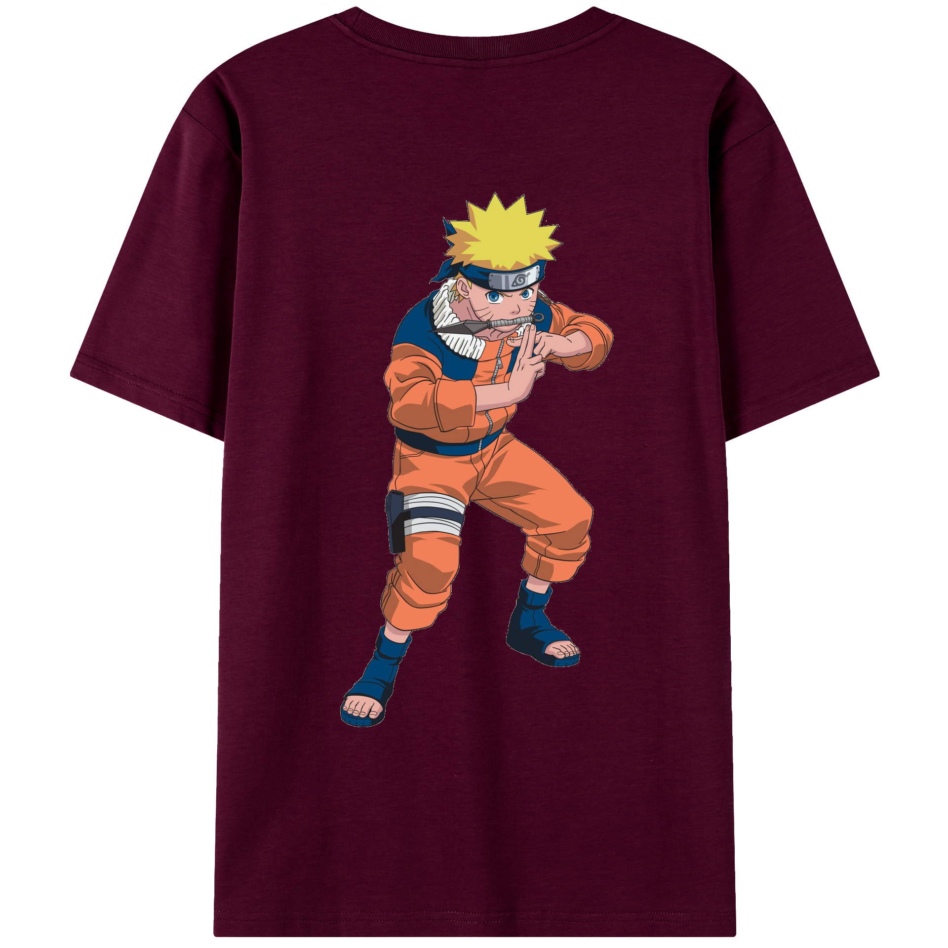 （画像用） NARUTO -ナルト- うずまき ナルト Uzumaki Naruto レディース半袖Tシャツ(バックプリント)